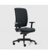 Sedia Nera con schienale alto da ufficio