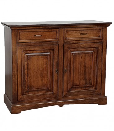 Credenza 2 Ante a Goccia in legno Noce Bassano
