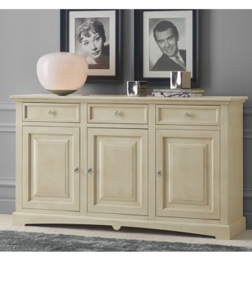 Credenza 3 Ante a Goccia in legno Noce