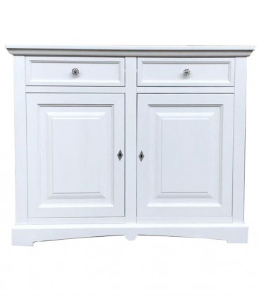 Credenza 2 Ante a Goccia in legno Bianco