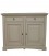 Credenza 2 Ante a Goccia in legno Avorio Anticato
