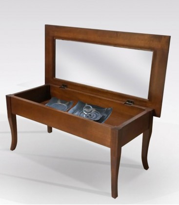 Tavolino / Bacheca rettangolare in legno