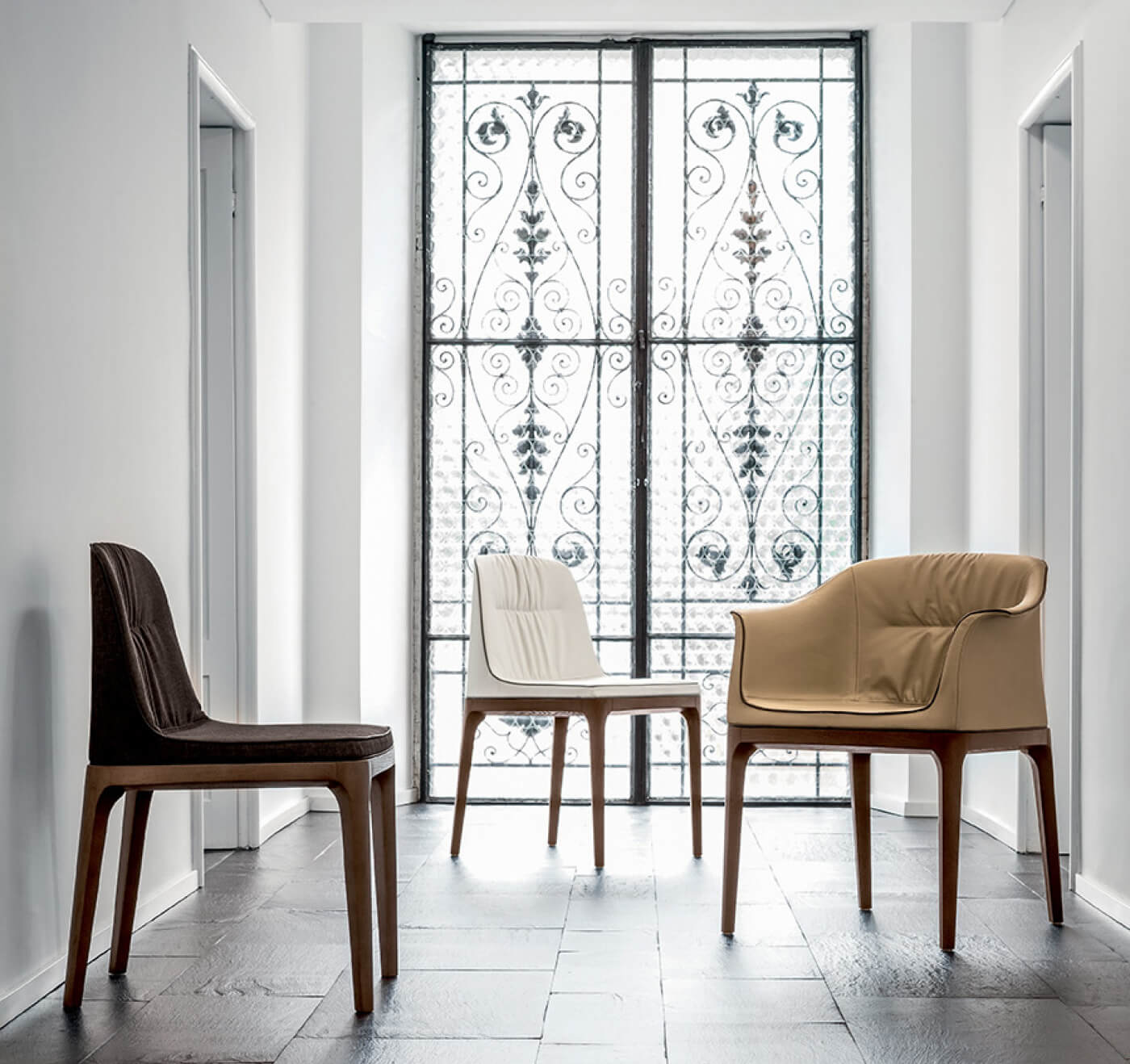 Poltrona con braccioli moderna Tonin casa