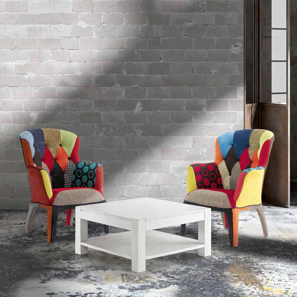 Poltroncina di design patchwork