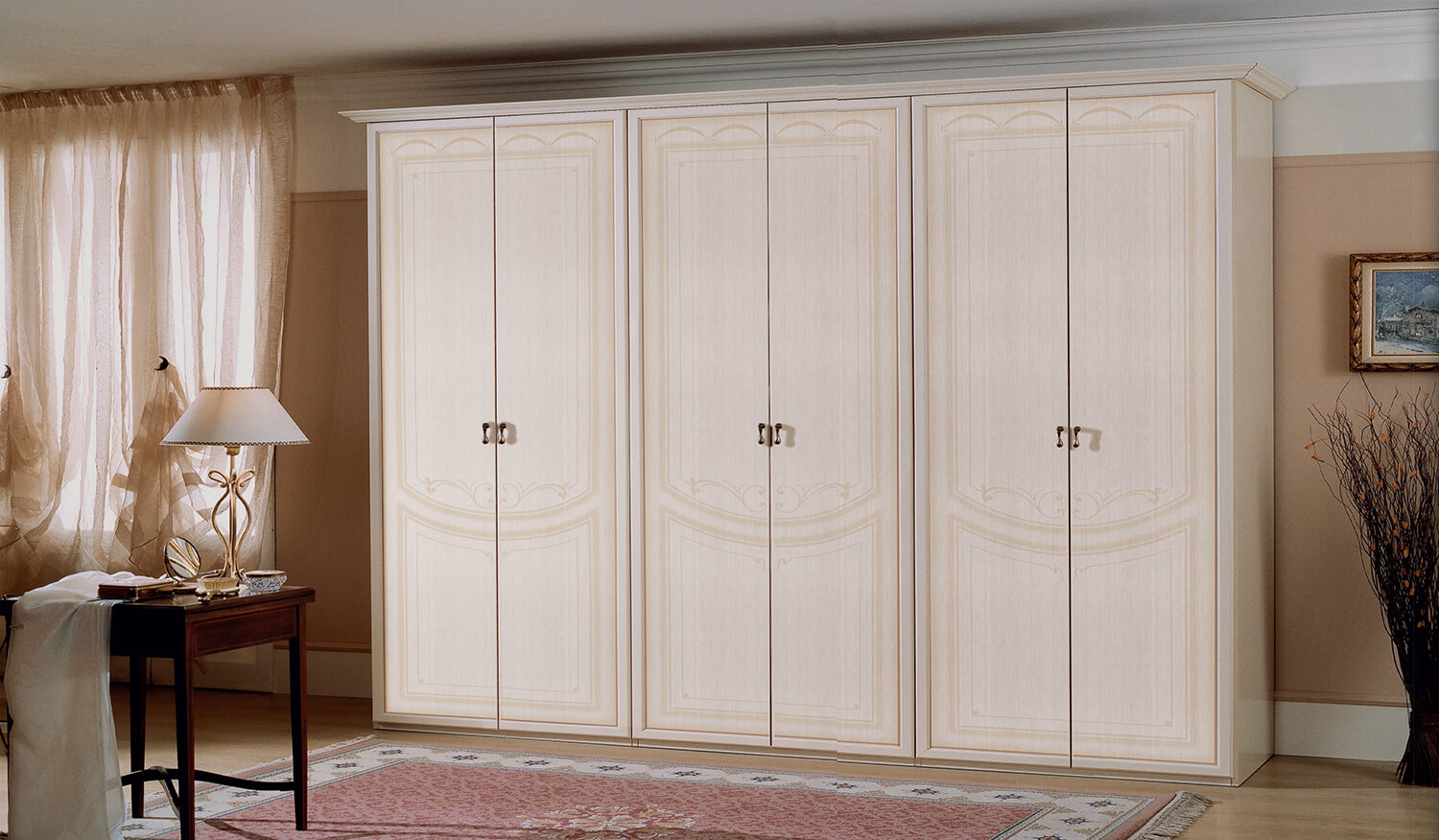 Armadio liberty classico a sei ante a battente