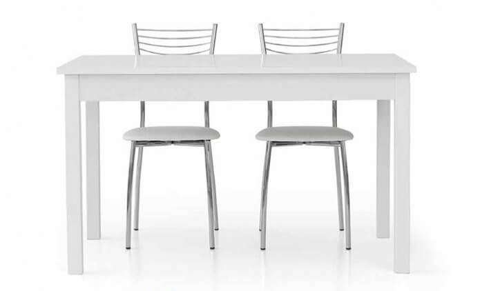 tavolo con sedie moderne allungabile bianco