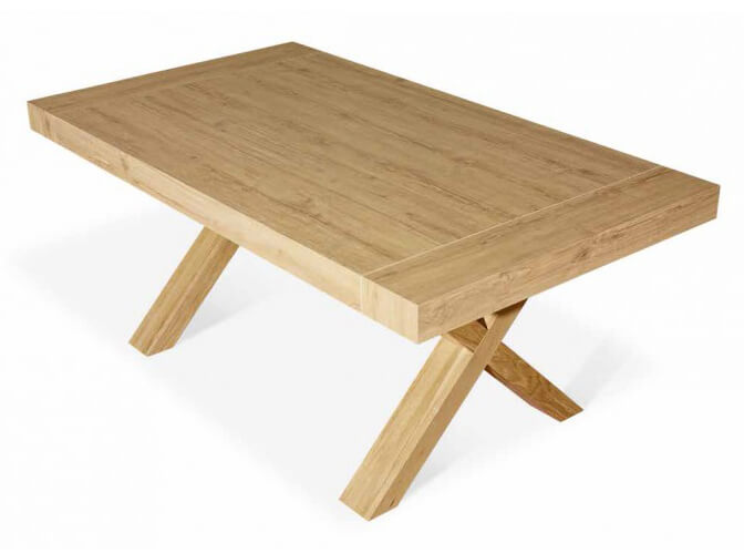 Tavolo X rovere consumato