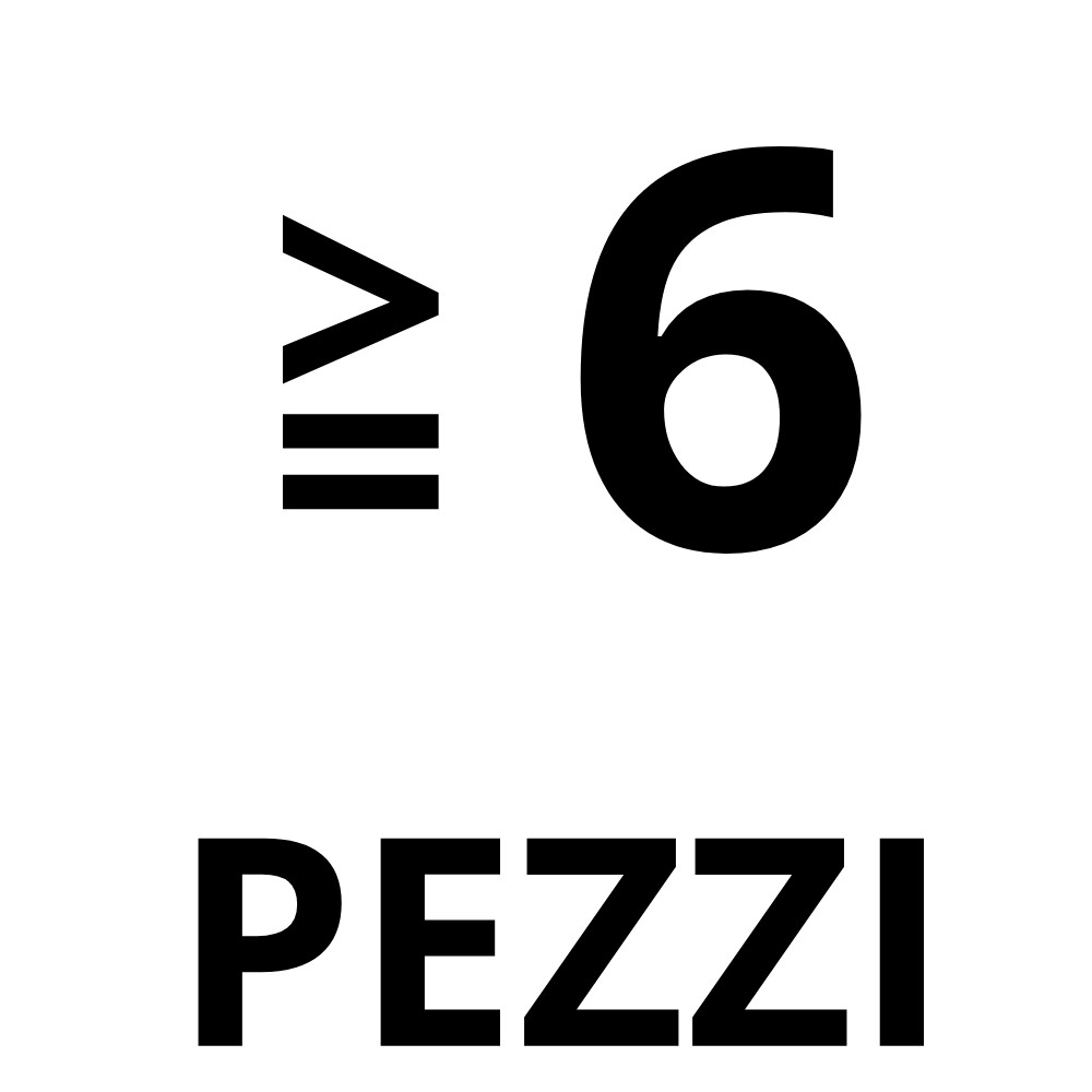 Minimo 6 pz